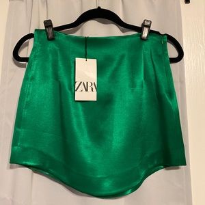 Zara mini skirt satin